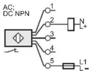 IFM KB5004 - Programmierung über die Anschlussbelegung (KDE - AC/DC PNP/NPN)4.4.1 - 2