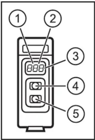 IFM O5D151 - Éléments de service et d'indication - 1