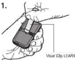 CHAMBERLAIN 050DCRJWFMC - Program a 893MAX remote control using the learn button on the garage door opener - 1