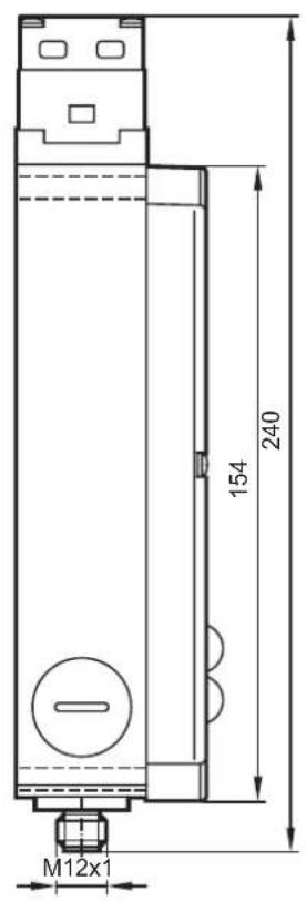 IFM AC904S - Schéma d'encombrement - 2