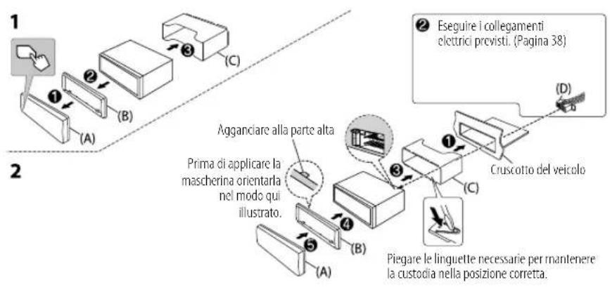 JVC KDX482DBT - Installazione e collegamenti - 1