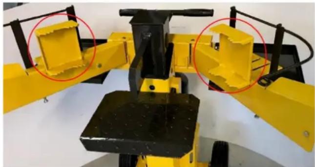 Texas Power Split 720V - Utilisation dispositif de fixation des buches - 1