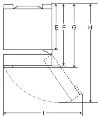LG GBB72MCVBN - Dimenzije in razdalje - 3