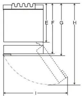 LG GBB72MCVBN - Dimensiuniși distanta fata de alte obiecte - 2
