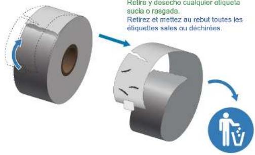 ZEBRA ZT231 - Ouvrez le capot d'accès aux supports - 4