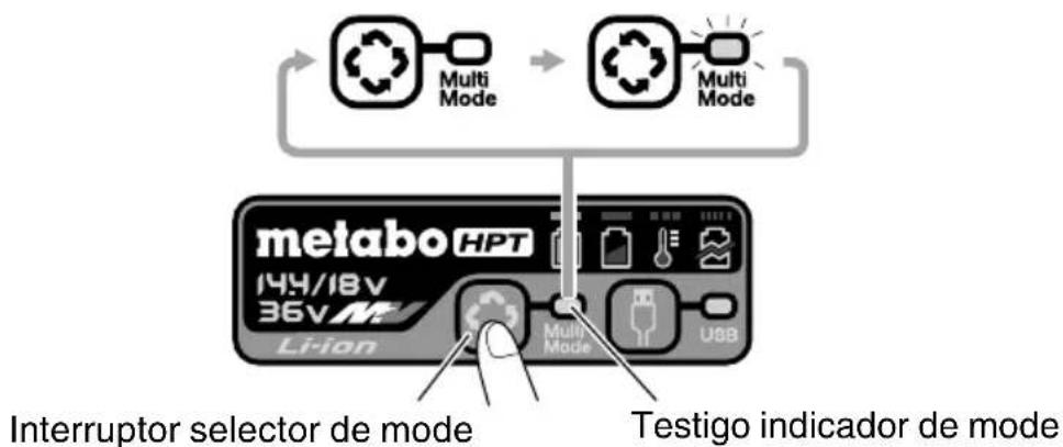 HiKOKI UC18YTSL - SELECTION DE MODO DE CARGA - 1