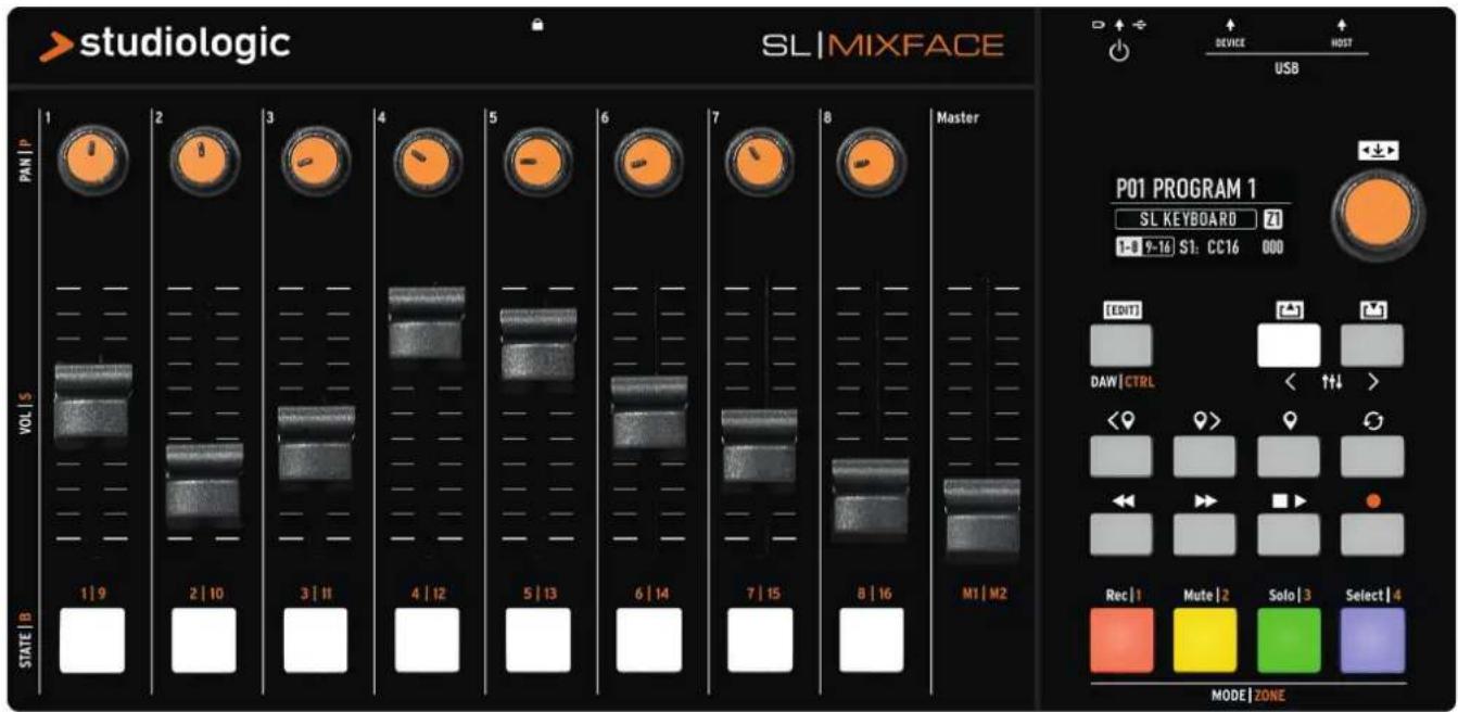 Studiologic SL Mixface - Façade et interface utiliser - 1