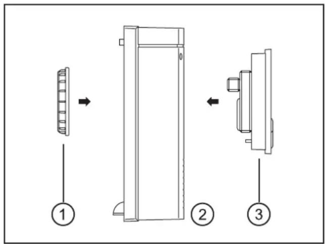 IFM EC0400 - Montage de l'afficheur dans le capot - 1