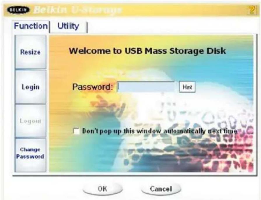 BELKIN F5U025TT128MB - Utilisation du logiciel U-Storage de Belkin sous la plate-forme Windows - 3