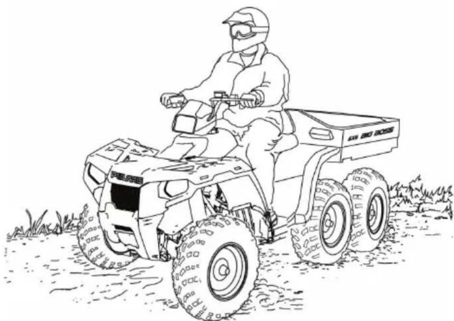 POLARIS Sportsman Big Boss 6x6 (2013) - FONCTIONNEMENT Proédures de conduite - 1