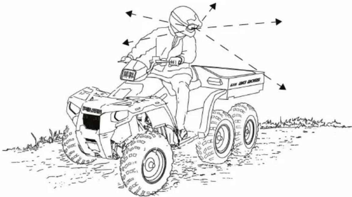 POLARIS Sportsman Big Boss 6x6 (2013) - Conduite en marche arrière - 1