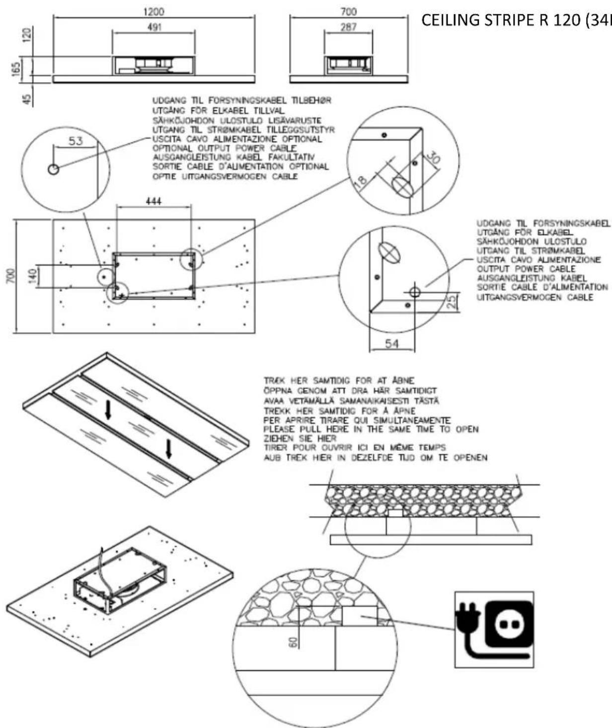 EICO Hamlet 60 N SM ECO - CEILING STRIPE 75/45 - 29