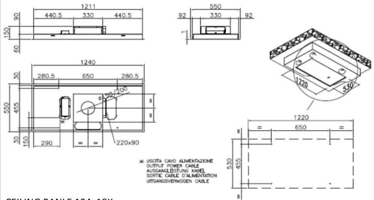 EICO Hamlet 60 N SM ECO - CEILING PANEL 124 22Kg - 8