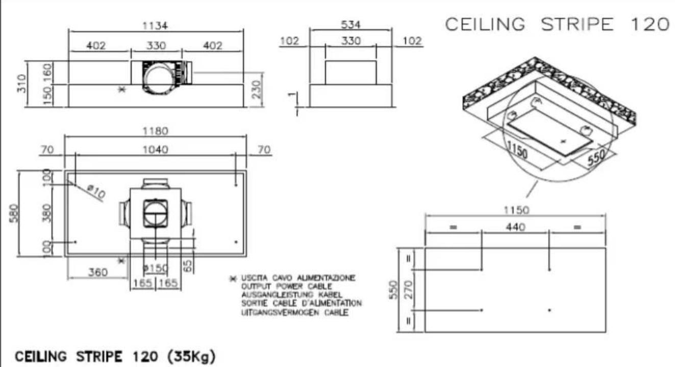 EICO Hamlet 60 N SM ECO - CEILING STRIPE 75/45 - 17
