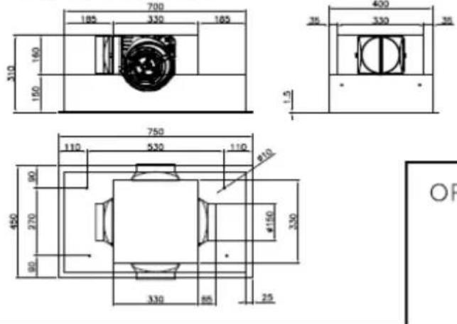 EICO Hamlet 60 N SM ECO - CEILING STRIPE 75/45 - 2