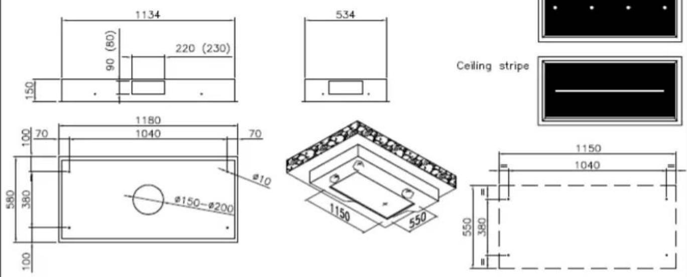 EICO Hamlet 60 N SM ECO - CEILING STRIPE 75/45 - 12