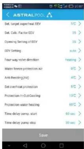 ASTRALPOOL EvoLine - Funcionamento de la APP - 8