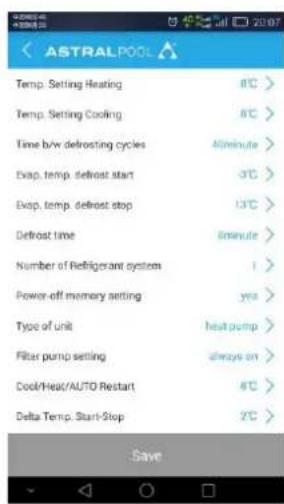 ASTRALPOOL EvoLine - Funcionamento da APP - 7