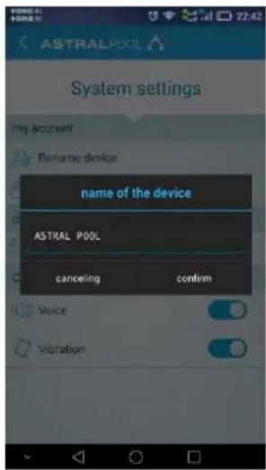 ASTRALPOOL EvoLine - Funcionamento de la APP - 13