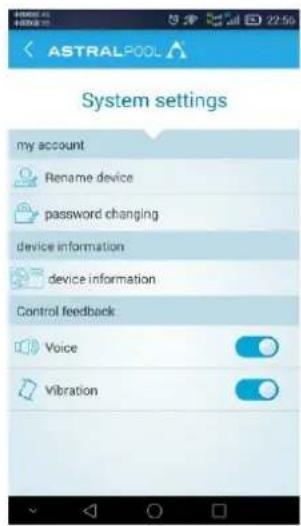 ASTRALPOOL EvoLine - Funzionamento dell'APP - 12