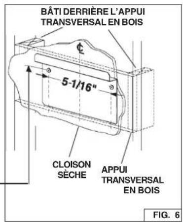 FRIGIDAIRE PL30WC51EC - INSTALLATION SUPPORT DE FIXATION - 1