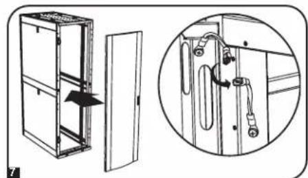 Tripp Lite SmartRack SR42BMDEXPNDNR3 - Inversion de la porte avant (suite) - 5