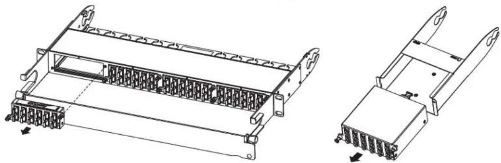 Tripp Lite N48400U - Insertion/retrait des cassettes : - 1
