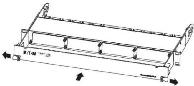 Tripp Lite N48400U - Installing the Panel Shield Bracket: - 1