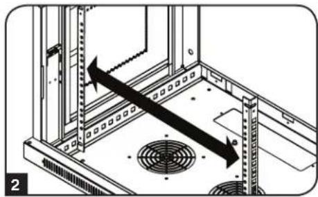 Tripp Lite SmartRack SRW9U - Instalación Alterna: Riel de Instalación con Orficio Roscado - 2