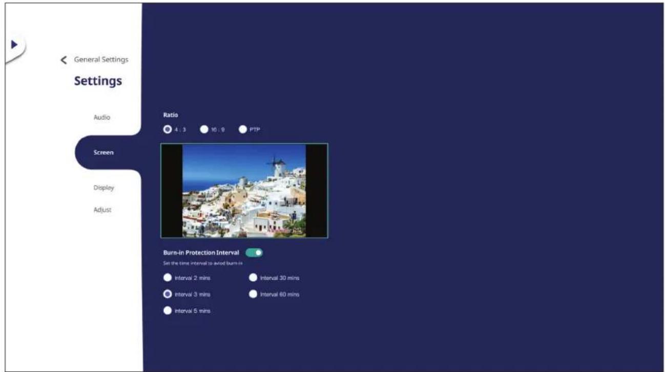 VIEWSONIC IFP5550E1 - Screen Settings (Paramètres de l'écran) - 1