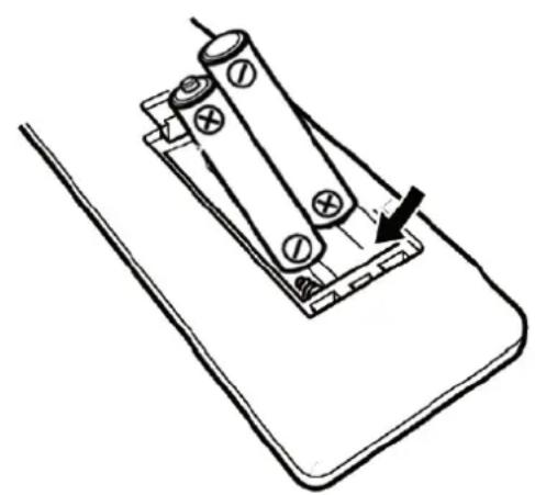 CONTINENTAL EDISON CEBDS6022B3 - Installation des piles dans la télécommande - 2