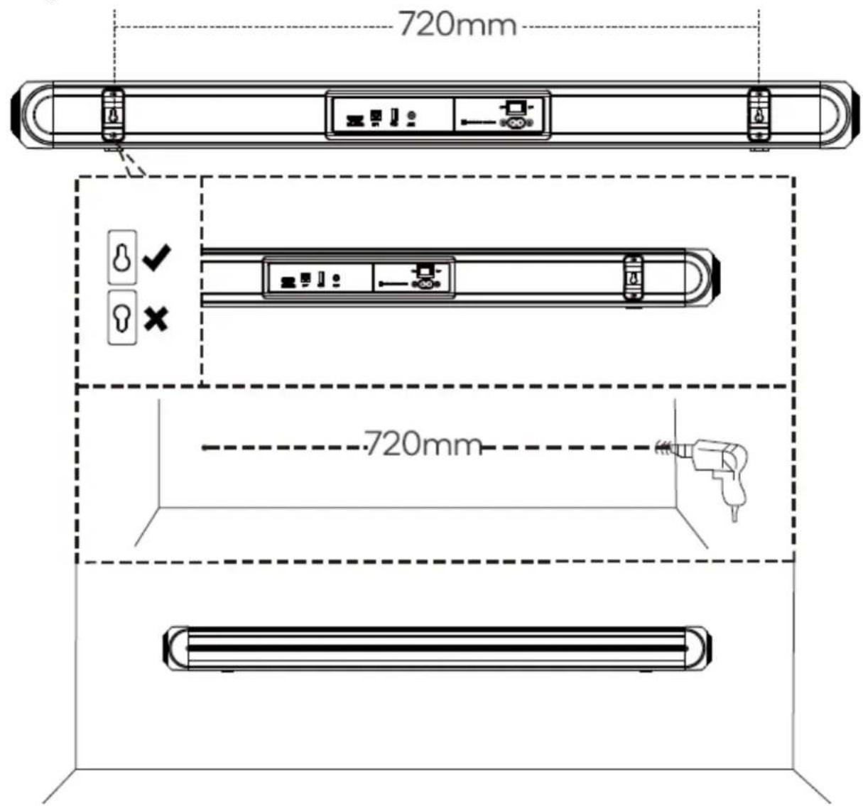 CONTINENTAL EDISON CEBDS6022B3 - Wall mounting installation - 1