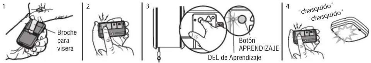 LIFT-MASTER 8500WMC - PROGRAMAR UN CONTROL REMOTO 893MAX CON EL BOTON DE APRENDIZAJE DEL ABREPUERTAS DE GARAJE - 1