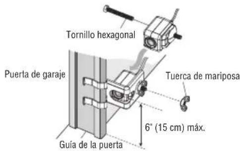 LIFT-MASTER 8500WMC - MONTAJE DE LOS SENSORES DE INVERSION DE SEGURIDAD. - 1