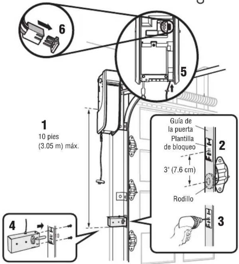 LIFT-MASTER 8500WMC - Instalar la trabajo automatistica de la puerta - 2