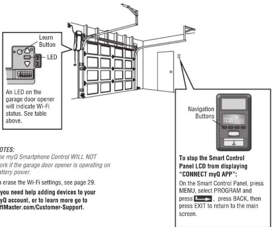 LIFT-MASTER 8500WMC - DOWNLOAD THE myQ APP TO SET UP AN ACCOUNT AND CONNECT - 1