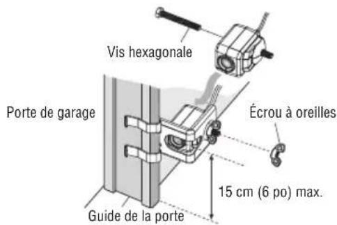 LIFT-MASTER 8500WMC - MONTAGE DES CAPTEURS D'INVERSION DE SECURITE - 1