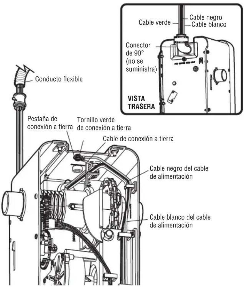 LIFT-MASTER 8500WMC - OPCION B: CONEXION DEL CABLEADO PERMANENTE - 1