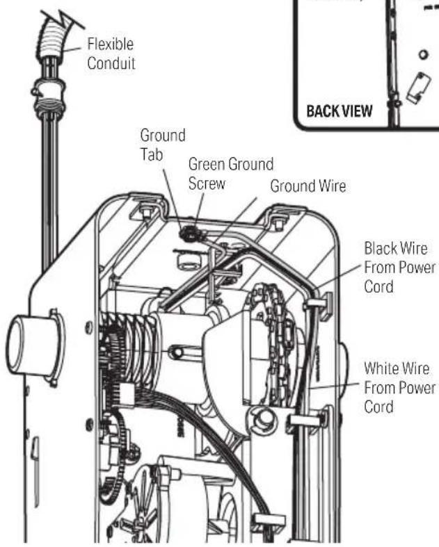 LIFT-MASTER 8500WMC - OPTION B: PERMANENT WIRING CONNECTION - 2