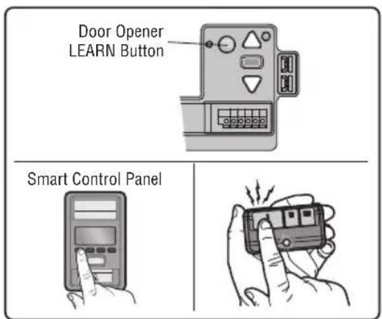 LIFT-MASTER 8500WMC - TO ERASE ALL PROGRAMMING FROM THE myQ REMOTE LED LIGHT - 2