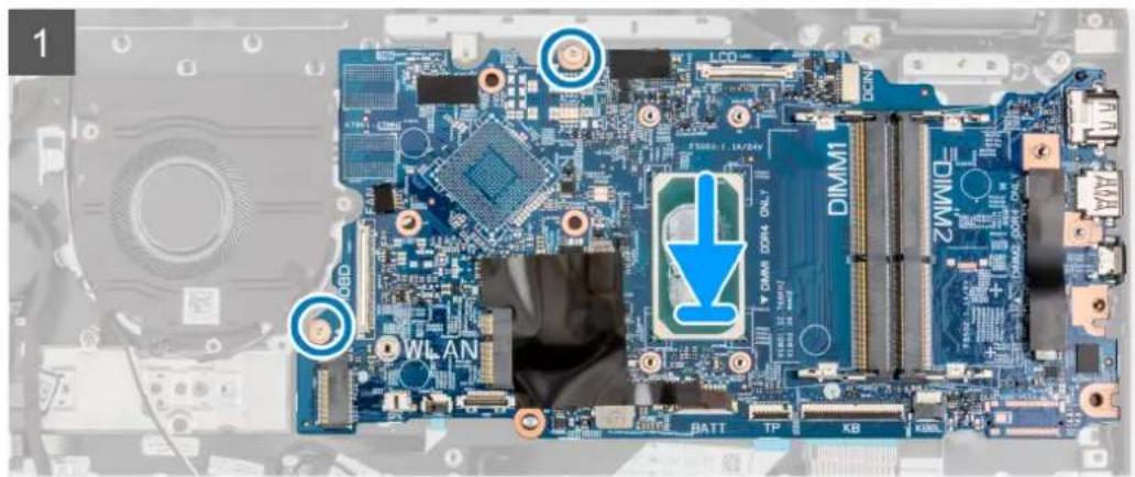 DELL Latitude 3520 - Figure 4. Connecteurs de la carte système - 2