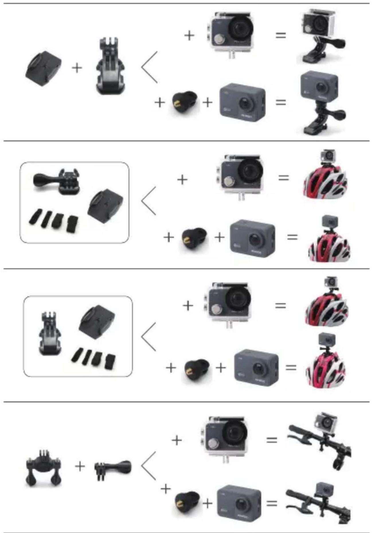 Akaso V50 X - MOUNTING YOUR CAMERA - 3