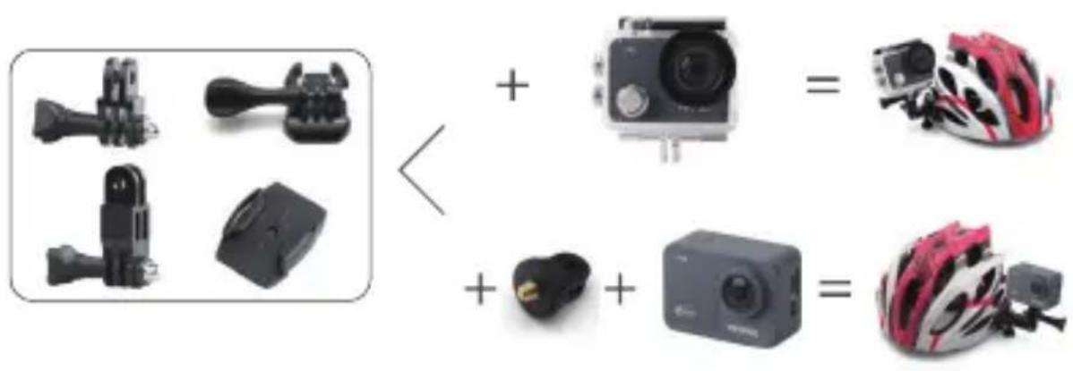 Akaso V50 X - MOUNTING YOUR CAMERA - 4