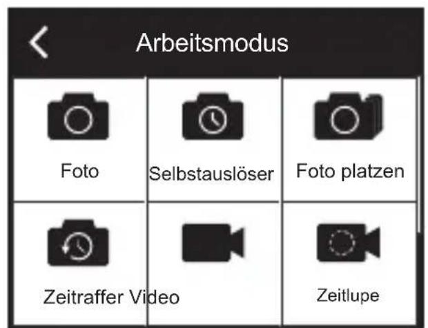 Akaso V50 X - ÜBERSICHT ÜBER DIE MODI - 2