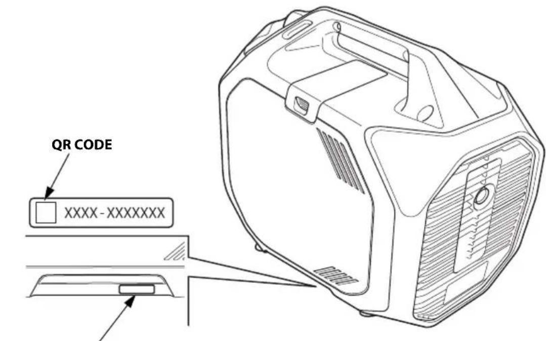 Honda EU32i - SERIAL NUMBER LOCATION - 1