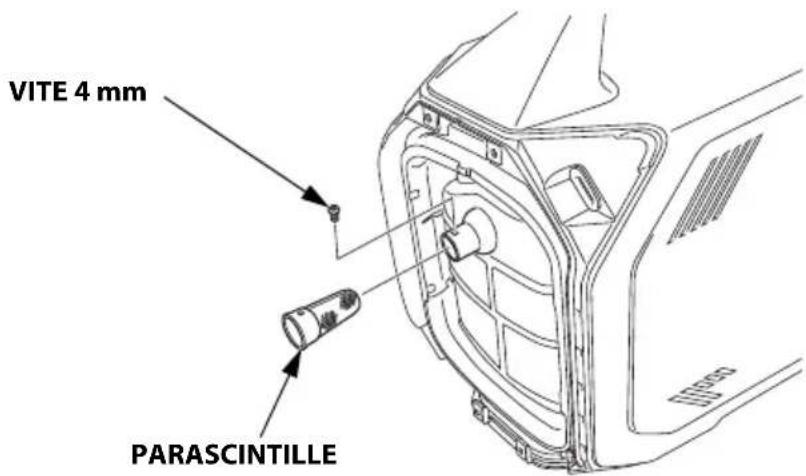 Honda EU32i - MANUTENZIONE DEL PARASCINTILLE - 2
