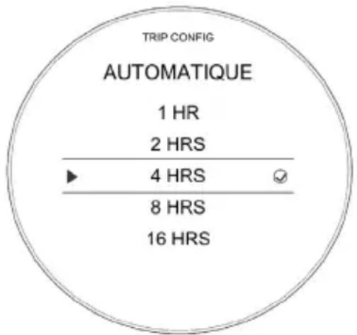 TRIUMPH Scrambler 1200 XC (2019) - Configuration du totalisateur partiel - Réinitialisation automatique - 1