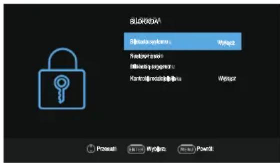 OK ODL 32850HCTB - Menu Zablokuj - 1