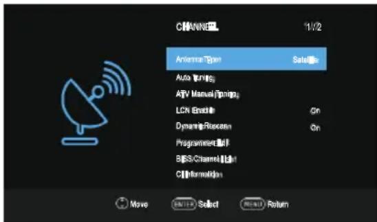 OK ODL 32850HCTB - Satellite Setup - 1