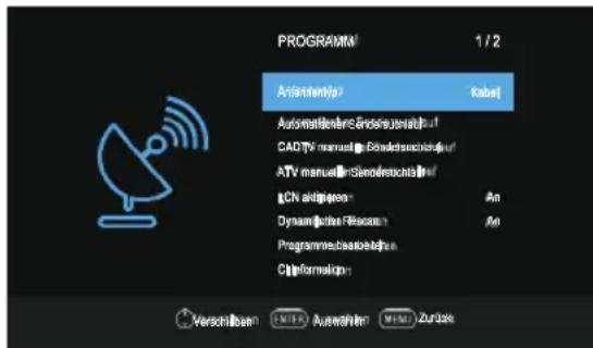 OK ODL 32850HCTB - Sender-Konfigurationsmenu - 2